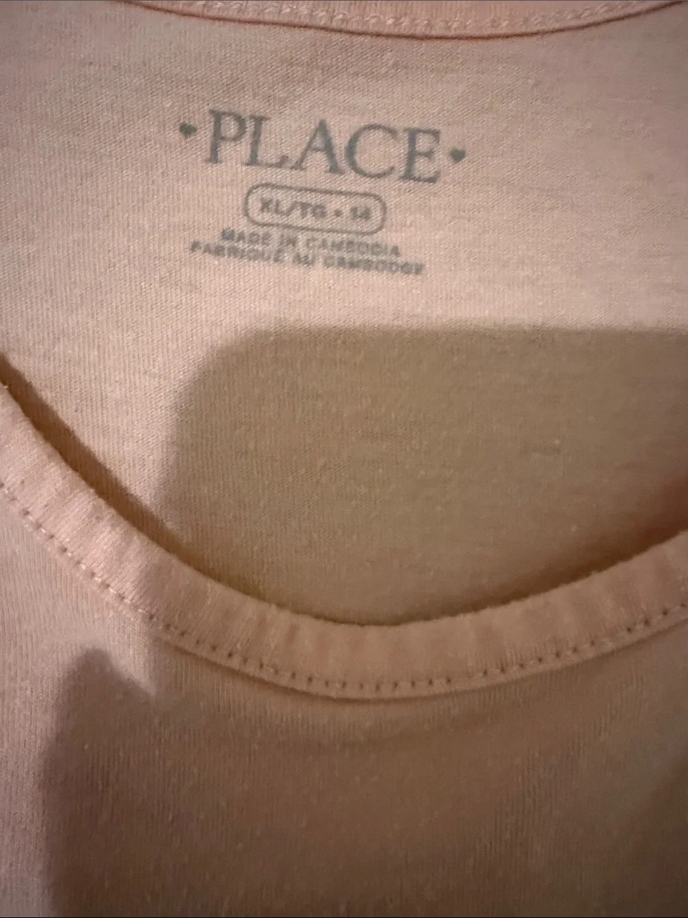 The Children's Place Peach Tank Top with Pink & Yellow 'LOVE' Graphic